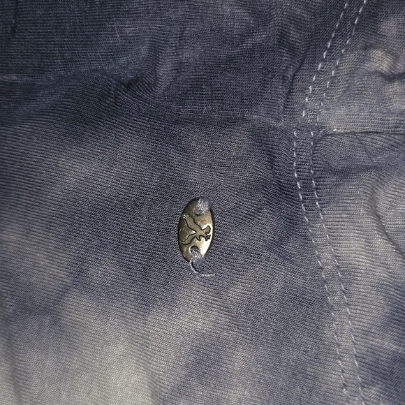 Blue Tie-Dye Women's Top AMERICAN EAGLE - Picture 4 of 6